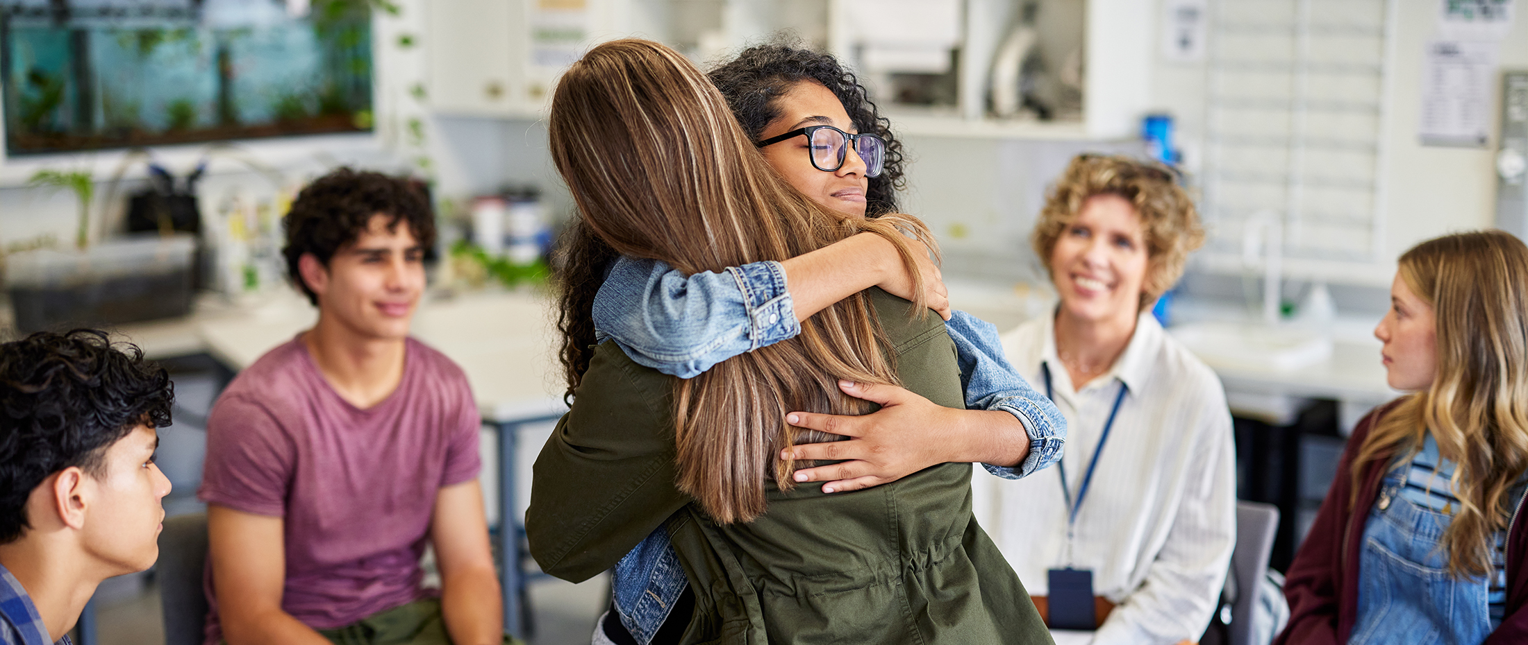 Emotional support during a consultation at secondary school
